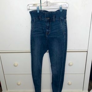 high rise skinny jeans